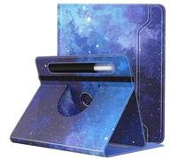 TiMOVO Funda Universal para Tablet de 9-11 Inch, Funda Protectora con Soporte Giratorio 360° y Bolsillo para Lápiz para 9 10 10.1 Inch Android Pantalla de 9-11 Inch, Nochede Estrella Azul