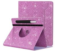 TiMOVO Funda Universal para Tablet de 9-11 Inch, Funda Protectora con Soporte Giratorio 360° y Bolsillo para Lápiz para 9 10 10.1 Inch Android Pantalla de 9-11 Inch, Purpurina