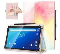 TiMOVO Funda Universal para Tableta Android de 10,1 Pulg. con Bucle para Lápiz, Funda Plegable y Ligera de Pie con Correa para Todas Las Tabletas con Pantalla Táctil de 9,6-11 Pulgadas, Arco Iris