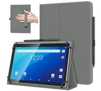 TiMOVO Funda Universal para Tableta Android de 10,1 Pulg. con Bucle para Lápiz, Funda Plegable y Ligera de Pie con Correa para Todas Las Tabletas con Pantalla Táctil de 9,6-11 Pulgadas, Gris Espacial