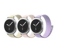 TiMOVO Paquete de 3 Correas de Nylon Compatibles con Samsung Galaxy Watch 8 40mm 44mm/Galaxy Watch 8 Classic 46mm, Correa Deportiva de Repuesto para mujeres y hombres, Rosa/Morado/Luz de las estrellas