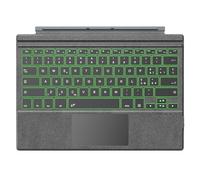 TiMOVO Teclado Bluetooth para Idioma Italiano Compatible con Microsoft Surface Pro 7 Plus/Pro 7/Pro 6/Pro 4/Pro 3/Pro 2017, Teclado Inalámbrico, con Retroiluminación LED de 7 Colores, Gris