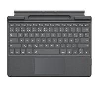 TiMOVO Teclado Español Compatible con Microsoft Surface Pro 11/10/9/8/X, Teclado QWERTY con Trackpad y Soporte para Bolígrafo, Gris
