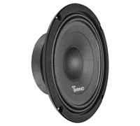 Timpano Altavoz de coche poco profundo de 8 pulgadas, 700 vatios, TPT-MB8-4, perfil delgado y poco profundo, 4 ohmios, altavoz PRO Midbass para audio de coche, compacto para puertas (individual)