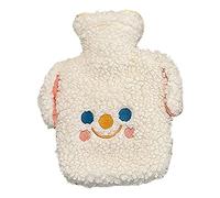 Timpfee Botella de agua caliente con bonita funda de oso, calentador de manos de agua caliente de felpa, suministros cálidos de invierno para aliviar el dolor, espalda, cuello, hombros, extraíble,