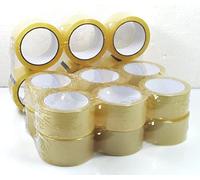 timtina - Lote de 18 rollos de cinta adhesiva para embalajes, color transparente