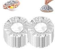 Tin Foil Food Insulation Cover, Pop-Up Tin Foil Food Insulation Cover, Reusable Aluminum Foils Heat Lid, High-temperature resistant, easy to clean, for Kitchen (20pc)