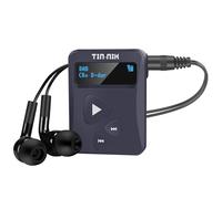 Tin-Nik DAB-398WS-DB Radio portátil DAB/DAB+/FM, radio digital RDS-FM, mini radio de bolsillo con batería recargable, auriculares, selección de grandes y pequeños