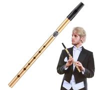 Tin Penny Whistle Tube - Flauta para principiantes de seis agujeros, instrumento musical de percusión manual, ligero y fácil de tocar | Flauta de sonido de alta calidad para un rendimiento práctico