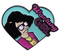 Tina Belcher Working Girl Heart Bob's Burgers - Pin esmaltado de 3 cm, 1.2 Inches, Esmalte, Esmalte