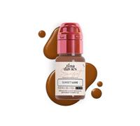 Tina Davies Sunset Brow LUXE Pigmento, maquillaje permanente para cejas, colores curan fiel al tono, botella de 1/2 oz