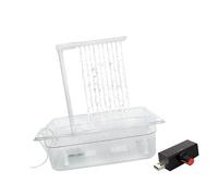 Tina de baño de loros, fuente de bombeo automático para pájaros, flujo ajustable, fuente circulante para pájaros y mascotas