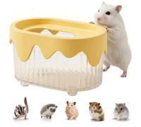 Tina de baño para hámster con polvo de animales | Chinchilla - Caja de baño de arena para jerbo, chinchilla, enano, erizo, hámster, Guinea