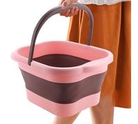 Tina de remojo de pies, lavabo plegable para remojar los pies con puntos relajantes, lavabo de portátil, cuidado calmante para madre, padre, mujeres, hombres, marido y pareja