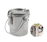 Tina para Pinceles Pintura óleo con Tapa - Limpiador Acero Inoxidable Portátil A Prueba Fugas Artistas Asa Filtro Colador Tanque Limpieza AcríLica Doble Pared Pintar(1 Pieza)