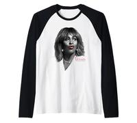Tina Turner Airbrush Red Lips and Sparkle Camiseta Manga Raglan