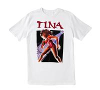 Tina Turner 'Live' T-Shirt Vintage Retro styleWhiteXL