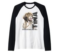 Tina Turner Queen of Rock and Roll Camiseta Manga Raglan