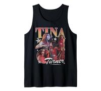 Tina Turner Red Dress Vintage Collage Camiseta sin Mangas