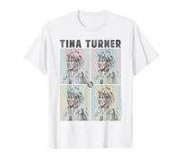 Tina Turner Retro Pastel Squares Camiseta