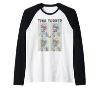 Tina Turner Retro Pastel Squares Camiseta Manga Raglan