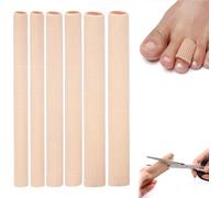 TINA.WIN 6 Piezas Protector Dedos Gordo Pie Silicona Cortables，Tubos De Silicona Para Los Dedos, Vendaje De Tubo ProteccióNalmohadilla Gel Suave Para Callos Ampollas Callosidades Dedo Pies Y Manos