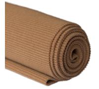 TinaKim Puños acanalados, tela acanalada, bandas para el cuello, material de costura (110 x 20 cm, 56 café)