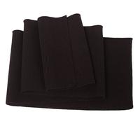 TinaKim Tejido de Punto Acanalado Grueso para Puños, Cinturillas y Cuellos - Material de Costura para Chaquetas (Negro, 92x15 cm)
