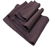 TinaKim Tejido de Punto Acanalado para Puños, Cinturillas, Escotes y Cuellos - Material para Costura (Color Chocolate, 90x16 cm)