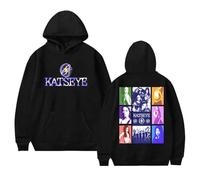 TINASI Katseye Beautiful Chaos Merch Sudaderas Unisex Casual de Manga Larga Ropa, Negro, S