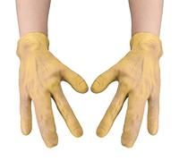 TINAYAUE Alien Guantes Verde Irregular Alien Guantes terroríficos Guantes Zombies Suave Monstruo Guantes de Juego de Roles Accesorios para Halloween Carnaval Cosplay Bar, amarillo, 26 x 17 x 5cm