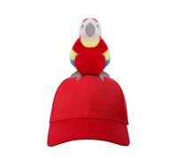 TINAYAUE Gorra de béisbol para niños con animal de dibujos animados 3D extraíble, visera solar ajustable, bonito sombrero de pájaro de felpa para niños y niñas de 3 a 8 años, divertido disfraz loco