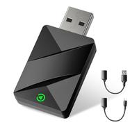 TINAZEOK T1 Ultra Compacto Adaptador CarPlay Inalámbrico para iPhone, Convierte CarPlay con Cable en Inalámbrico, Plug & Play con Type-C/USB, Compatible con Coches Desde 2016 y iPhone con iOS 10+