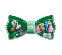 Tinc Colección Animal Eraser en una bonita funda de transporte con forma de lazo verde menta, perfecta para la escuela, talla única (10 gomas de borrar en el juego)