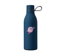 Tinc Flossie - Botella de agua fría y caliente de metal suave al tacto, tapa de rosca, color azul marino, capacidad de 500 ml