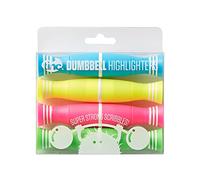 Tinc Subrayadores con mancuernas superfuertes, paquete de 4, multicolor (DUBHLTMU)