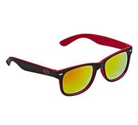 Tinc SUN2REBK - Gafas de sol con espejo de dos tonos para niños y niñas, color negro y rojo, talla única