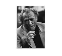 TINCHEW Charles Bukowski - Póster con cita en color negro (2) impresión en tapiz de pergamino, arte de pared, decoración familiar del hogar, dormitorio, tapices decorativos de 12 x 18 pulgadas (30 x