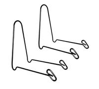 Tincogo Paquete de 2 soportes de exhibición de hierro para cuencos profundos grandes, platos y platos profundos