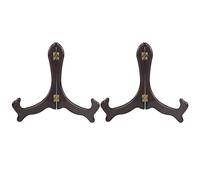 Tincogo Soportes de exhibición de soporte de placa de caballetes de madera de 7 pulgadas, juego de 2