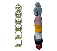 Tincogo Verde Puerta y Pared Sombrero montado Estante béisbol Casquillo Soporte Organizador Verde