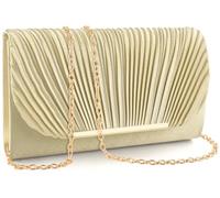 TINDTOP Bolsos de mano para mujer, bolsos de noche para boda, fiesta, cóctel, graduación, cruzado, bolsa de hombro tipo sobre, A-Oro