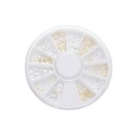 TINEASUR 1 Pieza de Remaches Metálicos Dorados para Adorno de Uñas 12 Grids, Accesorios Elegantes para Diseño de Uñas en Casa y Salón para Mujeres y Niñas