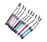 TINEASUR 10 Piezas bolígrafos de Cristal lápices ópticos para bolígrafos para tabletas Aguja el Tablet un Tablet telefones celulares capacitivas de Brillo lápiz óptico de Diamante