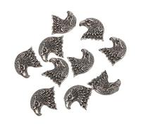 TINEASUR 10 Remaches Decorativos Color Plata de Aleación Paquete de 10 Piezas Fácil de Colocar para Manualidades Accesorios para Bolsos y Zapatos