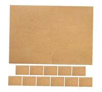 TINEASUR 12 Piezas Carpeta de Papel Kraft para Facturas y Materiales Escolares, Bolsillo Único con Bordes sin Rebabas, Diseño que Ahorra Espacio Abre Completamente Plana para Trabajo Diario