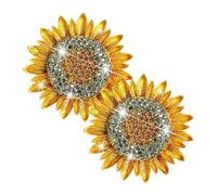 TINEASUR 2 Clips De Aromaterapia Con Forma De Girasol Para Decoración De Interiores De Coche, Difusor De Aroma Para Coche, Clips De Salida De Coche, Clips De Ventilación De Coche, Clips De