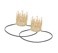 TINEASUR 2 Coronas de Cumpleaños para Niños Elegantes Tocados de Fiesta para Niños Decoración de Princesas Antiguas