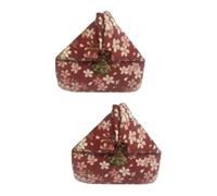 TINEASUR 2 Piezas Bolsillo de la Cartera monederos pequeños Handbag portamonedas Mini Billetera Bolsa de Dinero Bolso de Cosméticos Carteras de Viaje Monedero pequeño Bolsa Triangular Rojo