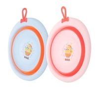 TINEASUR 2 piezas Lavabo para Niña Cuenco Infantil Portátil de Dibujo Animado para Recién Nacidos Pequeño Lavabo Multifuncional para Baño y Almacenaje Casa